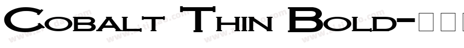Cobalt Thin Bold字体转换